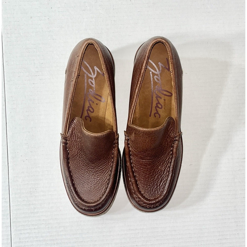 NWOB Zodiac Platform Loafers Womens 8 Brown Leather Dorit Light Academia Preppy - Picture 4 of 10